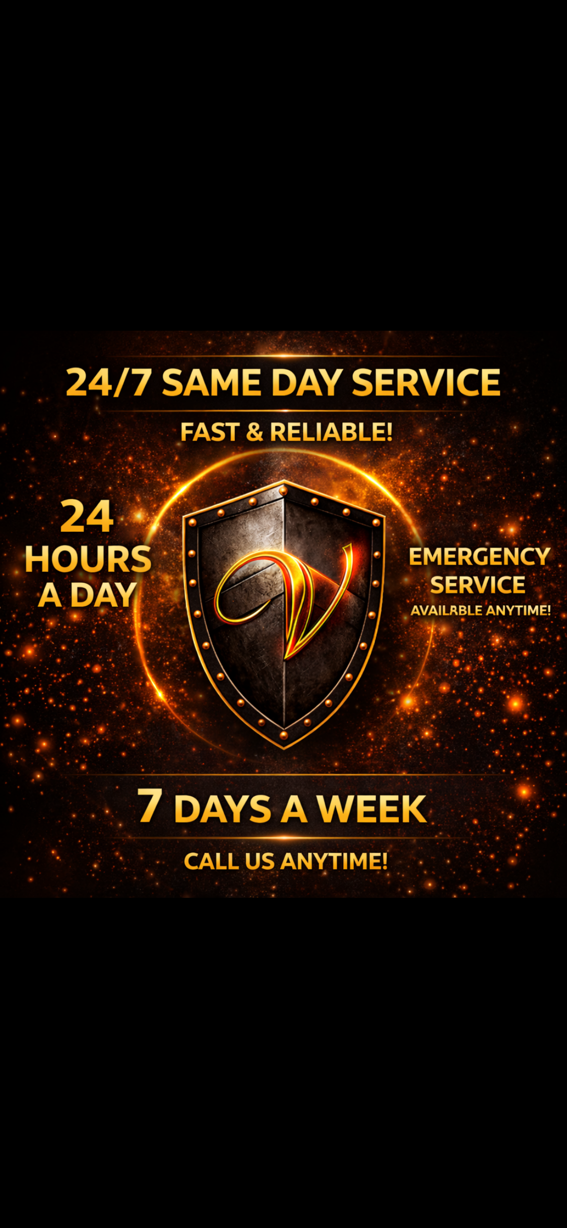 24/7 same-day emergency garage door service, available anytime